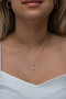 Heliophilia Silver Collar de Plata de Ley 925 con Circón